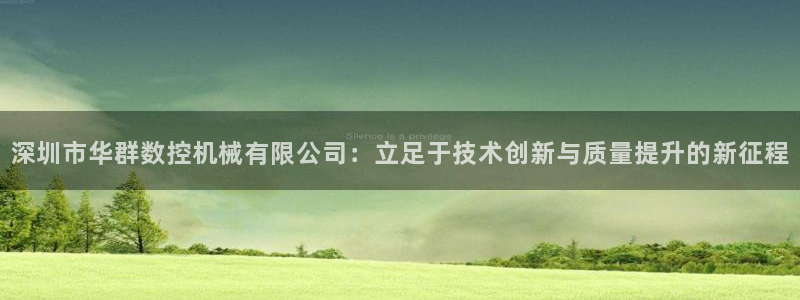 天富娱乐天辰娱乐:深圳市华群数控机械有限公司:立足于技术创新与质量提升的新征程