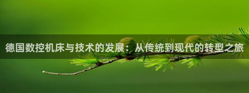 天辰娱乐会员:德国数控机床与技术的发展:从传统到现代的转型之旅