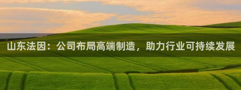 天辰娱乐咋样:山东法因:公司布局高端制造,助力行业可持续发展